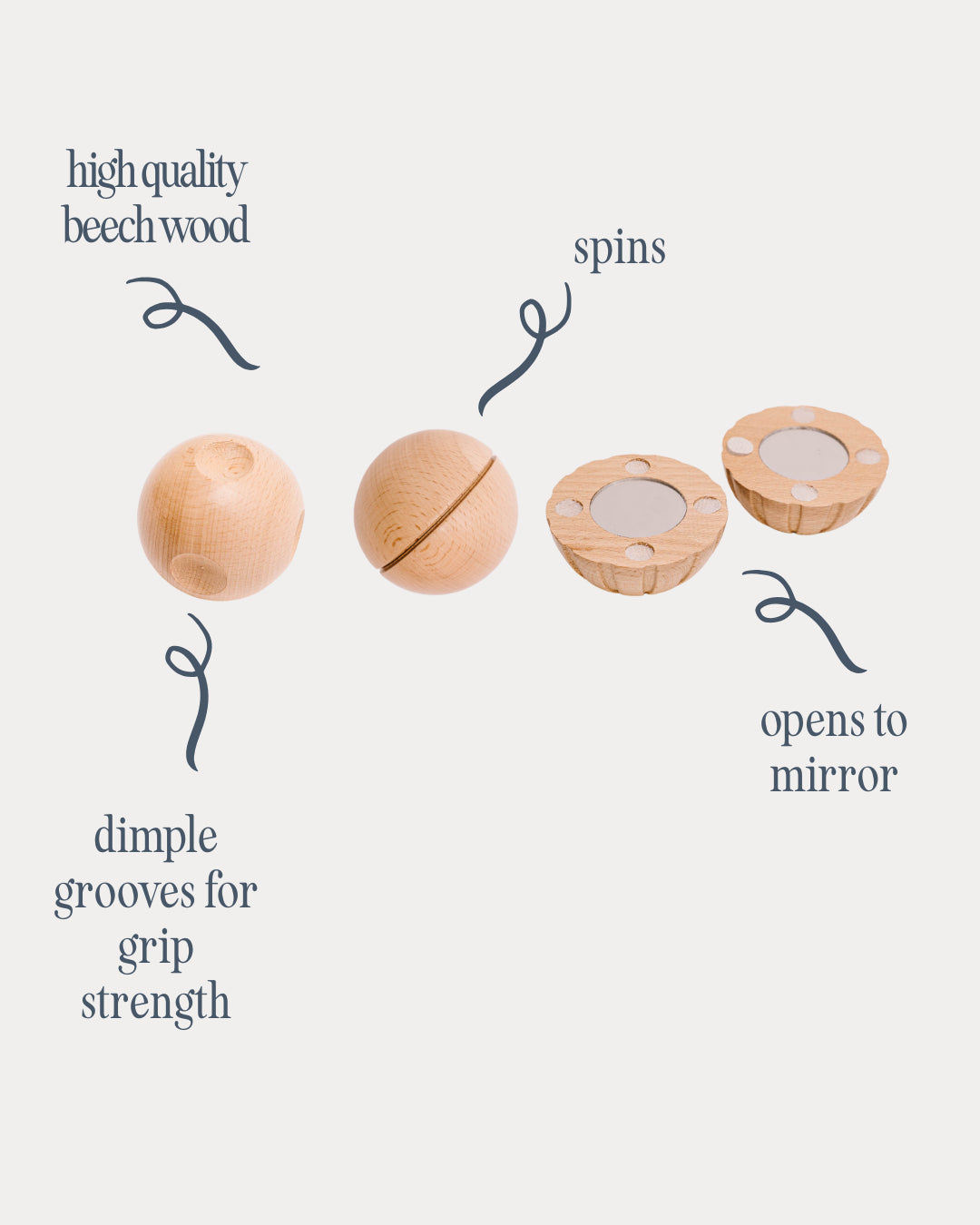 WOODEN SENSORY BALLS