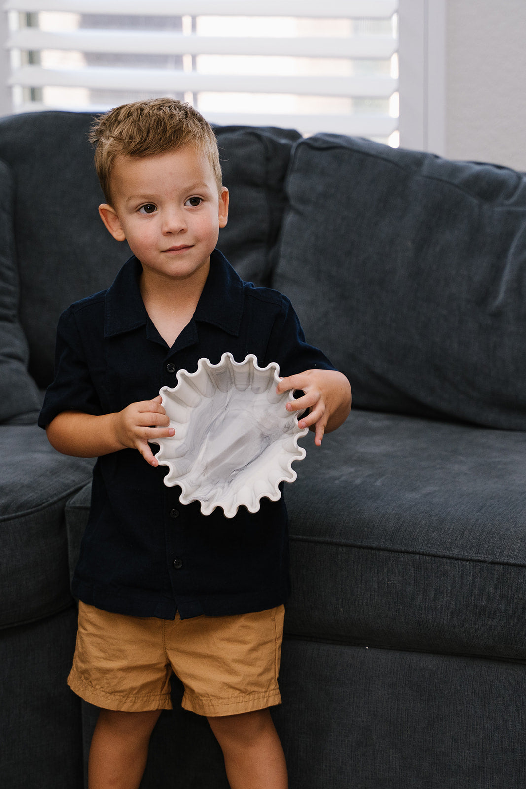 SCALLOPED RATTLE BOWL
